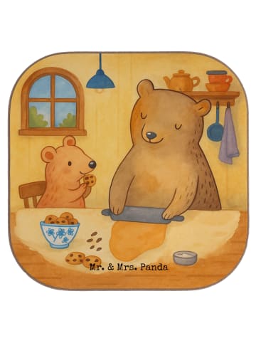 Mr. & Mrs. Panda Untersetzer für Gläser Oma Backen Design ohne S... in Weiß