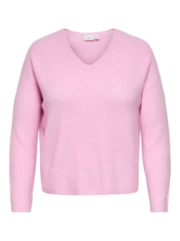 ONLY Carmakoma Strickpullover in Pink Lady