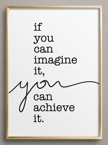 Tales by Jen Poster / Kunstdruck "If you can imagine it, you can do it" I Ohne Rahmen