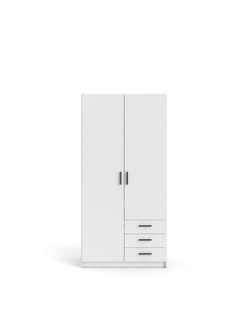 ebuy24 Kleiderschrank Spell Weiß 99 x 50 cm
