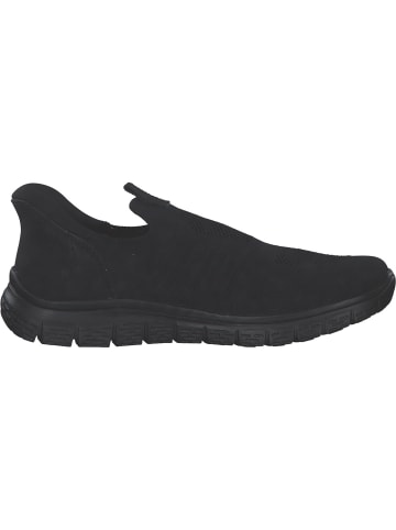 rieker Sportliche Slipper in schwarz/schwarz