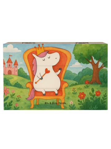 Mr. & Mrs. Panda Schatztruhe Einhorn Prinzessin Design ohne Spruch in Weiß