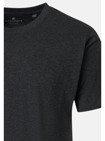 Casa moda T-Shirt Basic in Grau / dunkelgrau / dunkelblau
