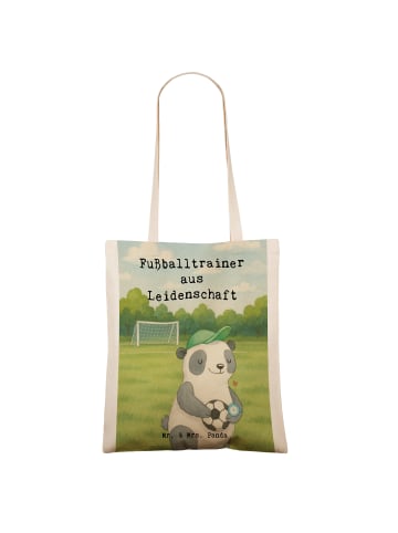 Mr. & Mrs. Panda Shopping Tasche Fußballtrainer Leidenschaft Des... in Weiß