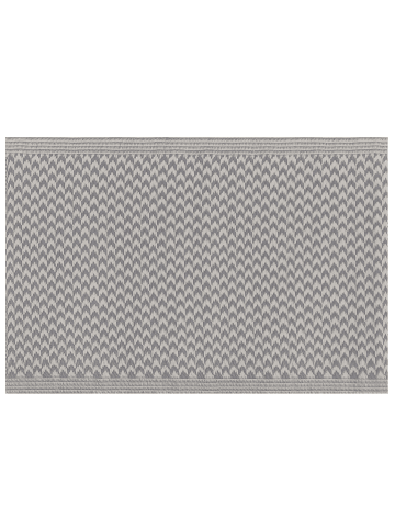 Beliani Outdoorteppich MANGO in Grau/Weiß - (W) 60 x (H) 0.5 x (L) 90 cm