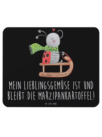 Mr. & Mrs. Panda Mouse Pad Smörle Rodeln mit Spruch in Schwarz