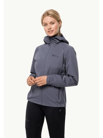 Jack Wolfskin Regenjacke in grau