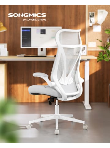SONGMICS Bürostuhl Kime in Grau - (B)70 x (H)(113-123) x (T)70 cm