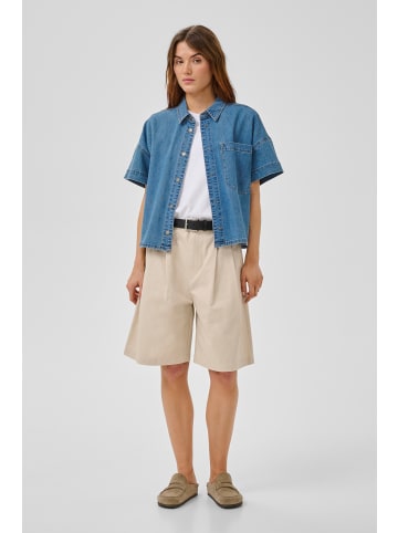 My Essential Wardrobe Jeanshemd Denim Baggy fit in Medium Blue Wash