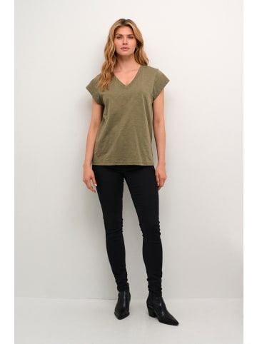 CULTURE T-shirt CUbiana Regular fit in Burnt Olive