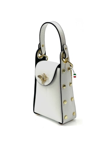 Florence Florence Umhängetasche Leder weiß ca. 13cm