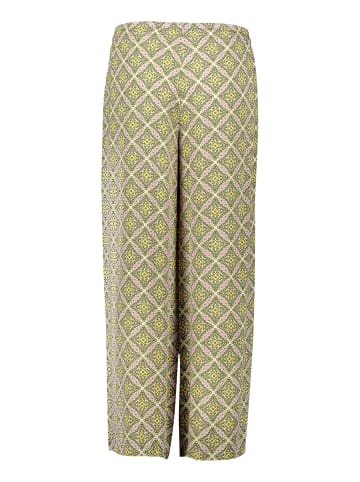 CARTOON Palazzo-Hose mit Gummizug in Grün/Violett