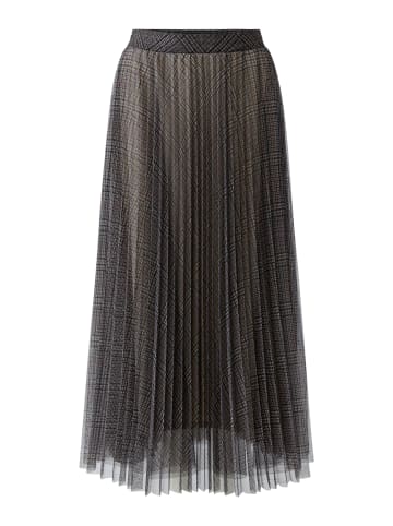 Oui Plisseerock in offwhite brown
