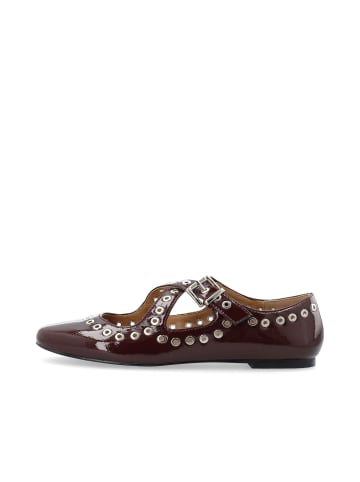 Bianco Mary Jane Schuhe in BurgundyPatent