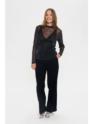 SAINT TROPEZ Langarm-Bluse DelilaSZ Tight fit in Black