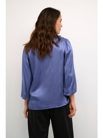Kaffe Langarm-Bluse KAkaren Regular fit in Blue Indigo