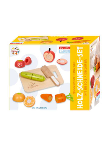 Die Lieben Sieben Kinderküchen Zubehör Holz-Schneide-Set Obst & Gemüse, ab 3 Jahre
