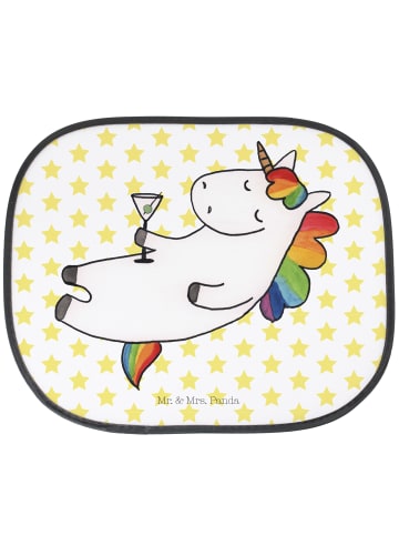 Mr. & Mrs. Panda Sonnenblende Auto Einhorn Blümchentail ohne Spruch in Weiß