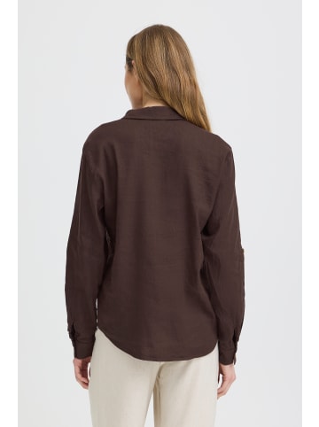 Pulz Langarm PZLUCA Regular fit in Espresso