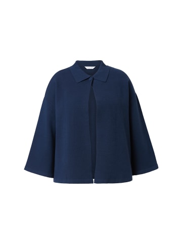 MIAMODA Strickjacke in dunkelblau