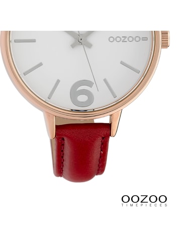 Oozoo Armbanduhr Oozoo Timepieces rot groß (ca. 42mm)