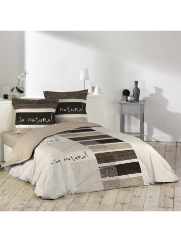 Douceur d’Intérieur Bettwäsche SO Natural, 3-teilig in Beige, 200 x 200 cm