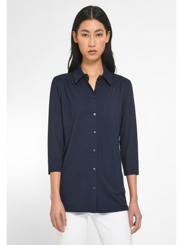 PETER HAHN 3/4-Arm Shirt Viscose in navy