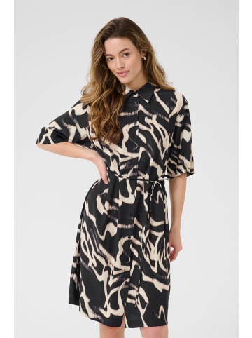 Kaffe Kleid KAmartha Loose fit in Black/Nature Organic Lines