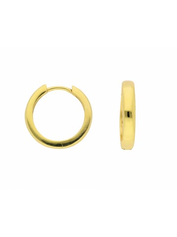 Adeliás Damen 333 Gold Ohrringe / Creolen Ø 17 mm in gold