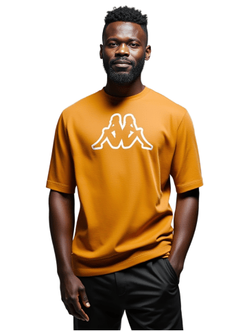 Kappa Kappa T-Shirt Logo Cromen XL_Orange Lt.