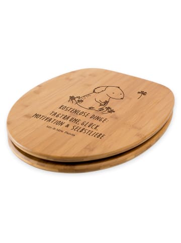 Mr. & Mrs. Panda WC Sitz Hund Kleeblatt mit Spruch in Transparent