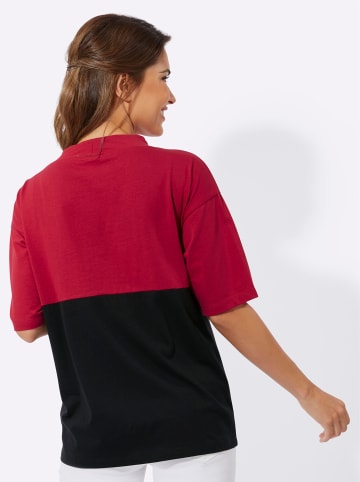 Sieh an! Kurzarmshirt in rot-schwarz