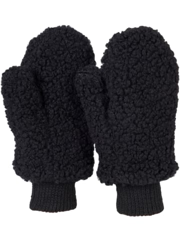 styleBREAKER Teddyfleece Fausthandschuhe in Schwarz