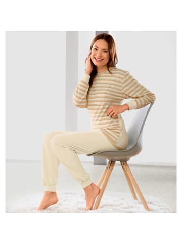 Götting Frottee Schlafanzug naturbelassen in natur