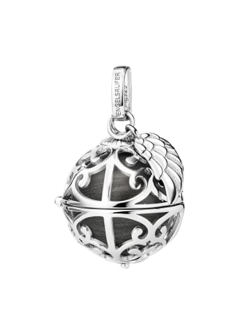 Engelsrufer  925 Sterling Silber rhodiniert, Halskette mit Anhänger Größe M