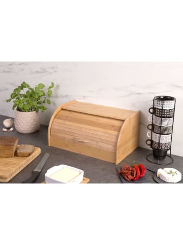 Zeller Bambus Brotkasten, Brotkasten in Braun, 40 x 26 x 20 cm