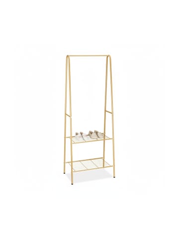 relaxdays Kleiderständer in Honigbraun - (B)61,5 x (H)160 x (T)38 cm