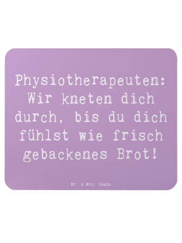 Mr. & Mrs. Panda Mauspad Spruch Physiotherapeut Kneten mit Spruch in Lavendeltraum
