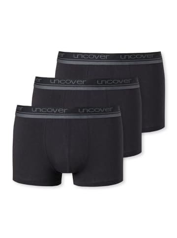 UNCOVER BY SCHIESSER Boxershort 3er Pack in Schwarz