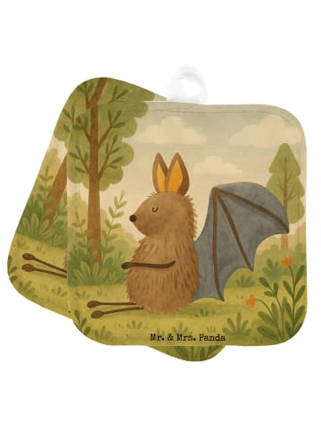 Mr. & Mrs. Panda Kochhandschuhe Fledermaus Sitzen Design ohne Sp... in Weiß