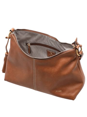 PICARD Calico - Schultertasche 32 cm (schwarz) in cognac