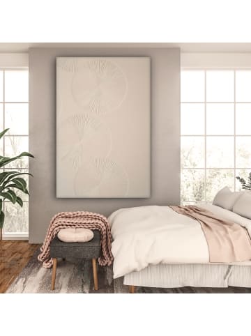 OnlyWow Leinwand Bilder Ecru