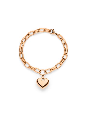 s.Oliver Armband Chunky Heart in roségold