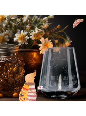 Mr. & Mrs. Panda Windlicht Glas Hund Dackel mit Spruch in Transparent