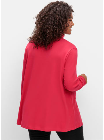 sheego Rollkragen-Shirt in magenta