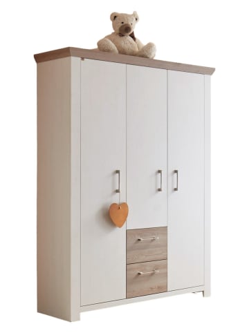 others KLEIDERSCHRANK Ebony 135x50x191 Kinderzimmerschrank Pinie/Eiche Nelson