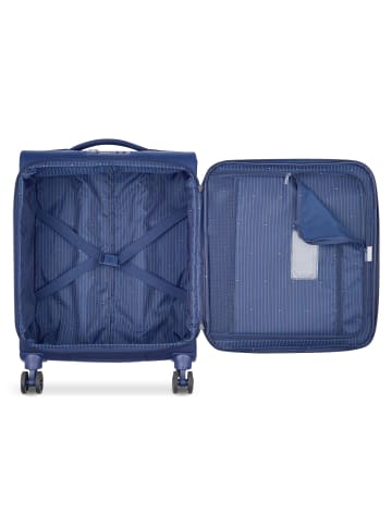 Delsey Brochant 2.0 4-Rollen Kabinentrolley 55 cm in blau