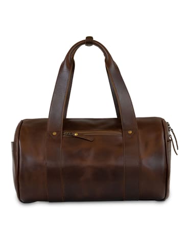 Buckle & Seam Chap Weekender Reisetasche Leder 40 cm in brown