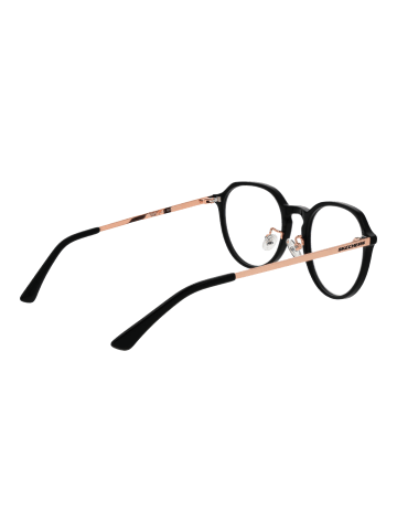 Skechers Frauen Optische Fassungen Rund Schwarz