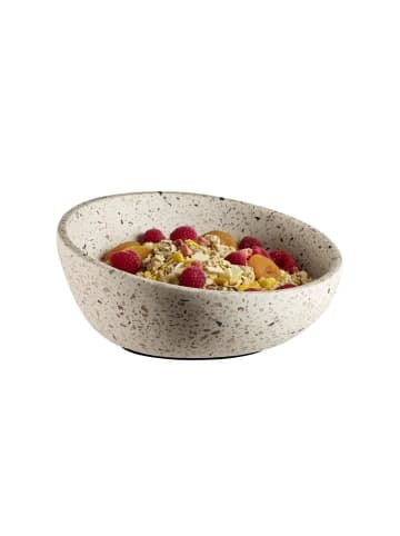 APS Schale TERRAZZO in beige - Ø 22 cm, H: 6 cm 1,1 Liter